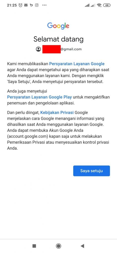contoh buat akun google baru